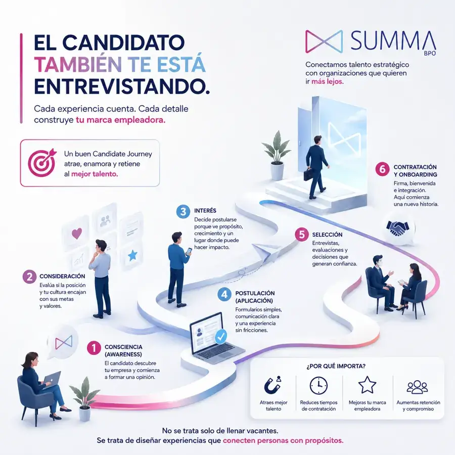 El candidato también te está entrevistando a ti - Candidate Journey Summa BPO