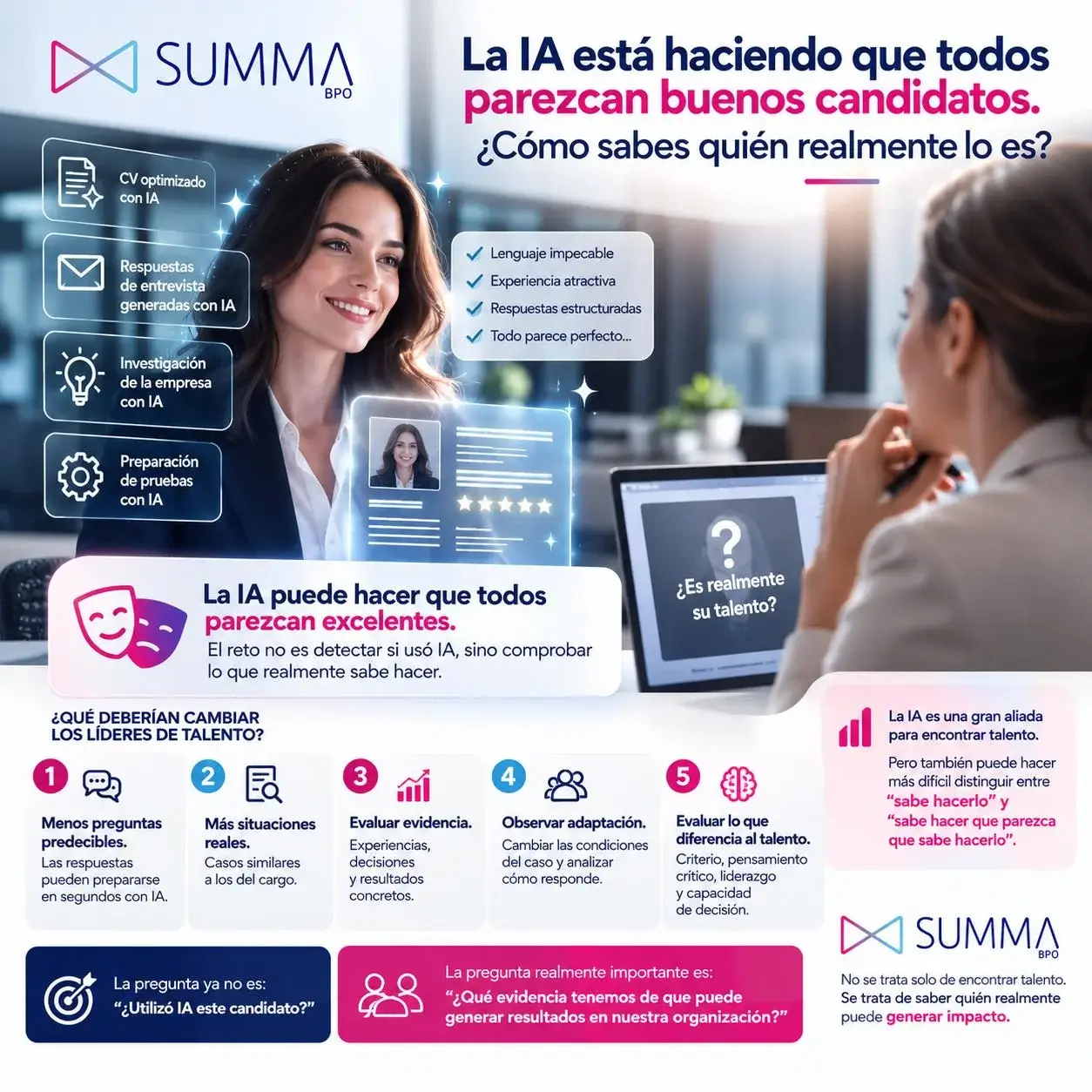 La IA está haciendo que todos parezcan buenos candidatos. ¿Cómo sabes quién realmente lo es?